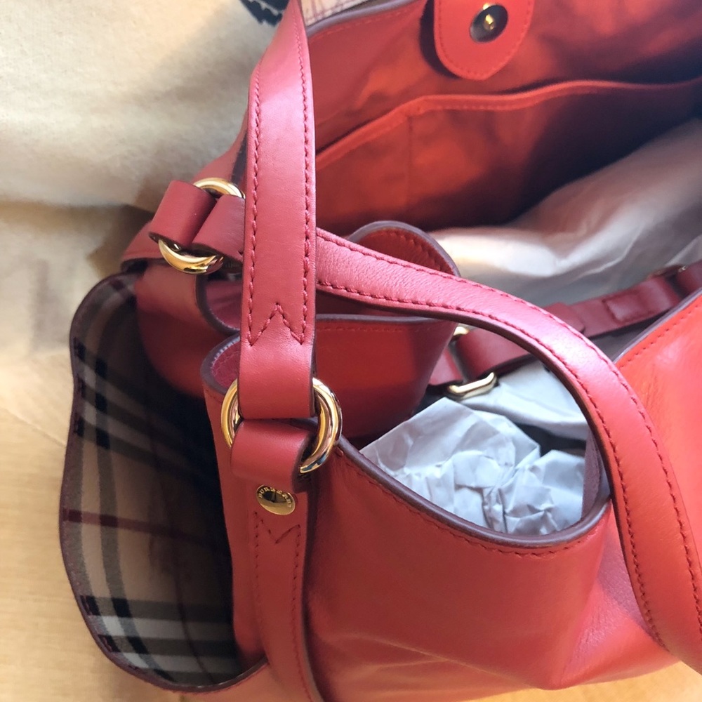 New Burberry Pink Azalea Small Canterbury Leather - Picture 7 of 8